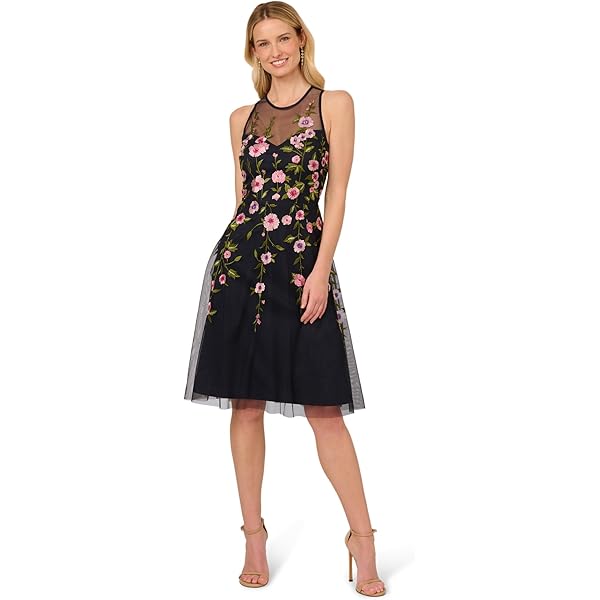 Amazon.com: Adrianna Papell Womens Beaded Halter Special Occasion Dress,  Light Champagne, 6 US : Clothing, Shoes & Jewelry