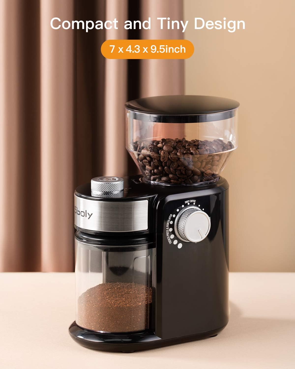 French Press and Percolator Coffee Drip Coffee Cleaning Brush Included
