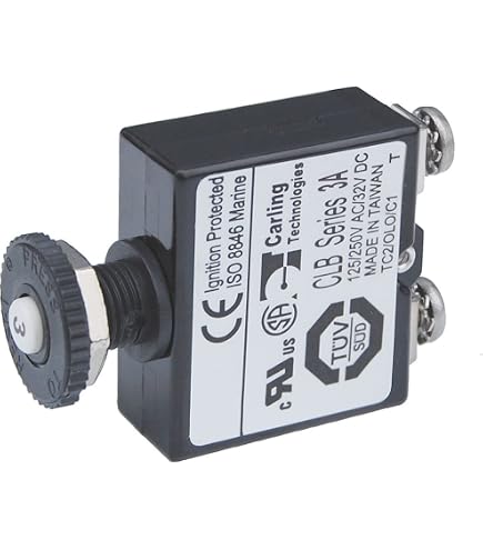 Amazon.com : Blue Sea Systems 7053 Circuit Breaker Push Button 7A