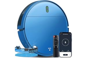 ZCWA Robot Vacuum and Mop Combo, Robot Vacuum Cleaner and Smart Robotic Vacuums Compatible with WiFi/APP/Alexa, Mopping System Scheduling for Pet Hair, Hard-Floor and Carpet