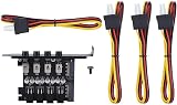 Annadue HDD Power Switch Module SATA Drive Switcher 4x 15Pin Cables Desktop PC view 7