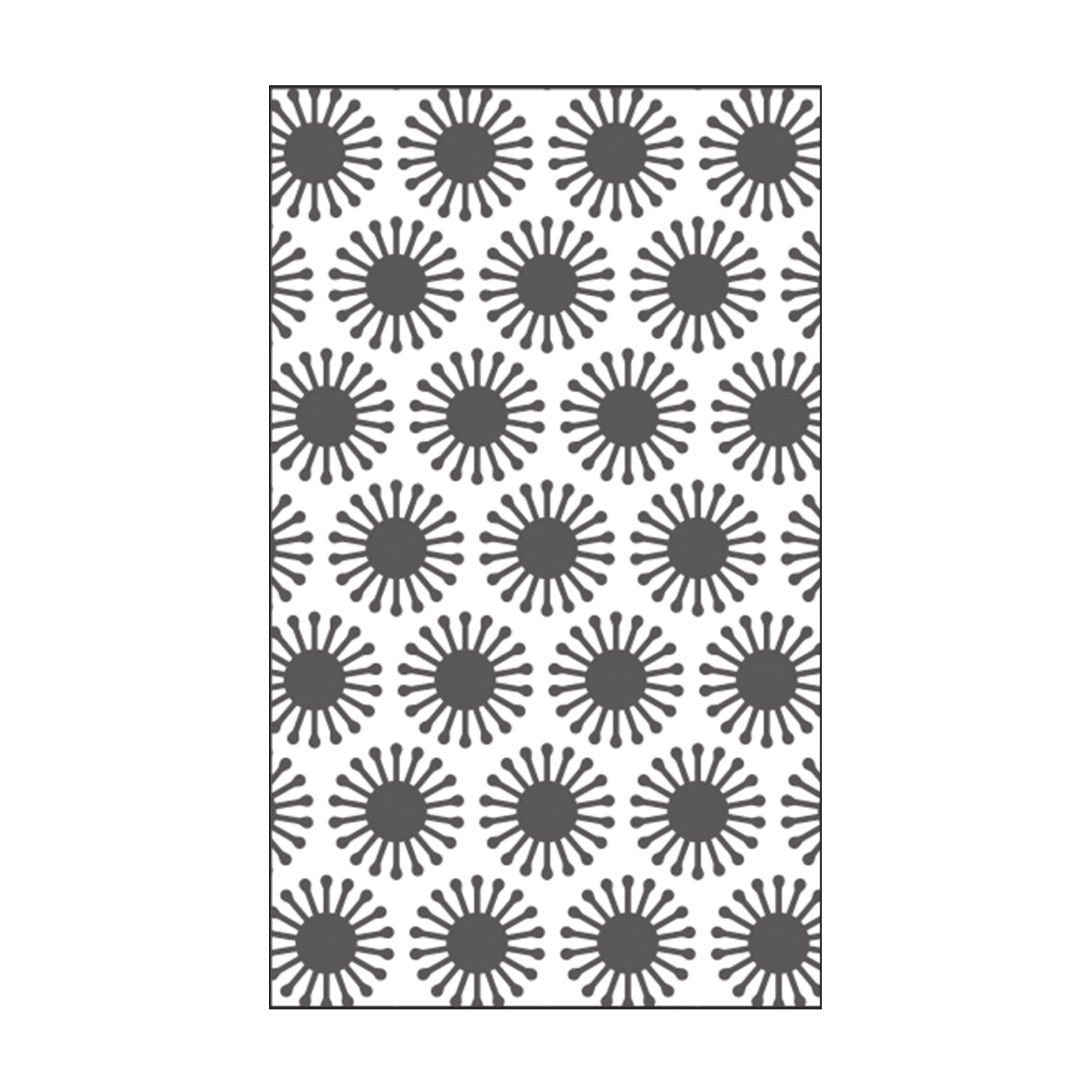 Vaessen Creative Mini Embossing Folder, Blooms, for Adding Texture and Dimension to Scrapbook Pages, Cards and Other Papercraft Projects