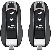 Kilessgo Replacement for Porsche 911 Boxter Cayenne Cayman Macan 2010-2018 Key Fob KR55WK50138 315MHz 3 Buttons(Set of 2)