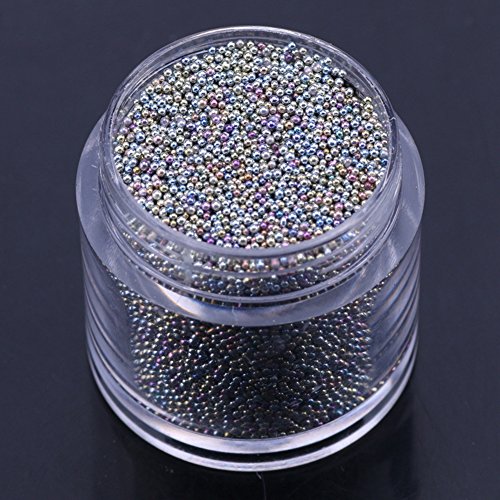 Minejin Nails Art Caviar Micro Glitter Beads 3D DIY Pedicures Tools