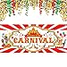 Carnival Banner 2019 Carnival Party Decorations for Carnival Party Supplies, Large 70.87 x 27.56 Inch Circus Decorations Fabric Carnival Backdrop