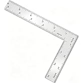 4 * 6 inch L Shaped Ruler Mini Measuring Tool, Ruler with Stainless Steel High Precision Edge for Woodworking, Tiling, and Engineering Drawing (4 * 6 inch)