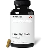 Momentous Essential Multivitamin for Women & Men - Complete Vitamin & Mineral Complex for Athletes & Wellness Enthusiasts - GMO- & Gluten-Free - NSF Certified for Sport - 30 Servings