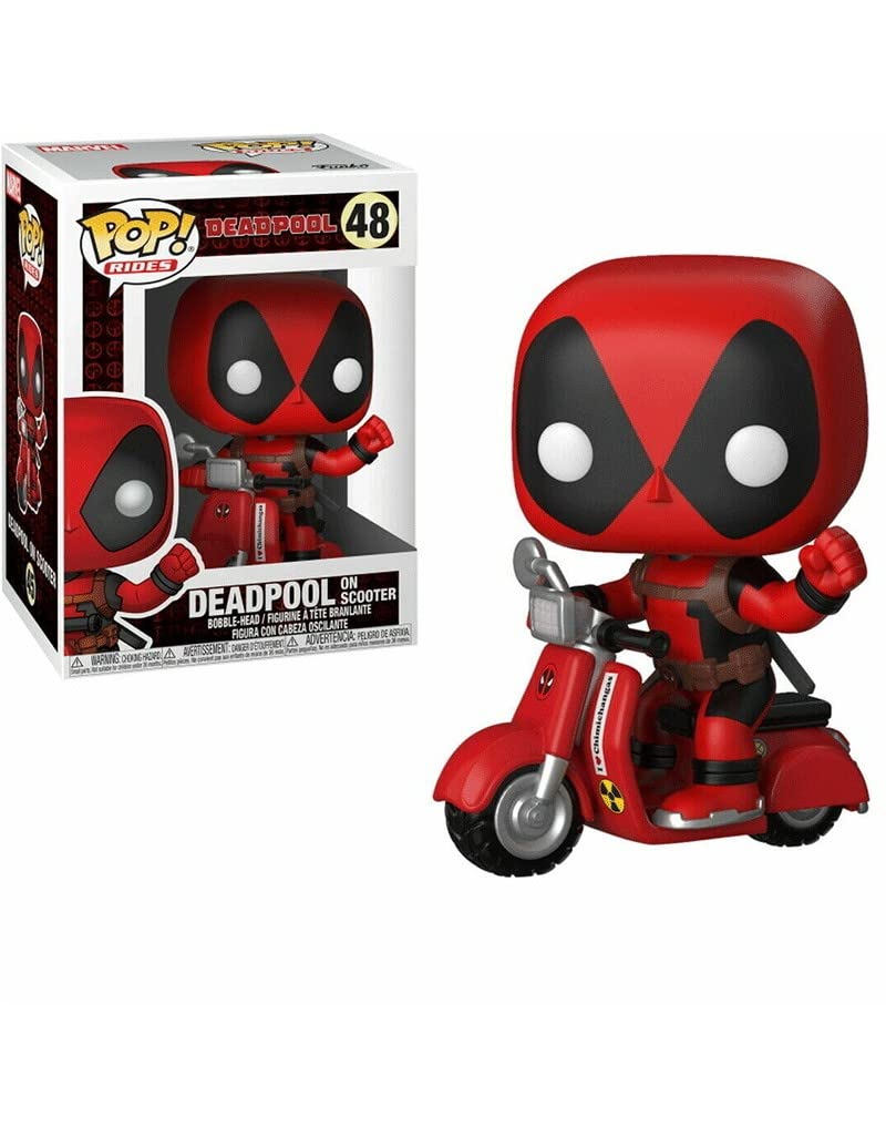 Funko POP! Rides: Deadpool - Deadpool & Scooter - Collectable Vinyl Figure - Gift Idea - Official Merchandise - Toys for Kids & Adults - Comic Books Fans - Model Figure for Collectors and Display