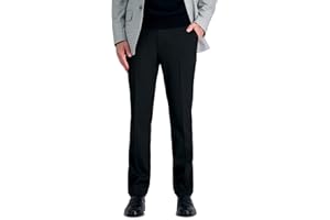 Haggar Men's J.M.H. Premium Dress Pant - Straight Fit, Black - Sharkskin, 36x34