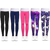 ZukoCert Girls Leggings Multipack - Soft Comfortable Athletic Leggings for Girls 4-12 Years