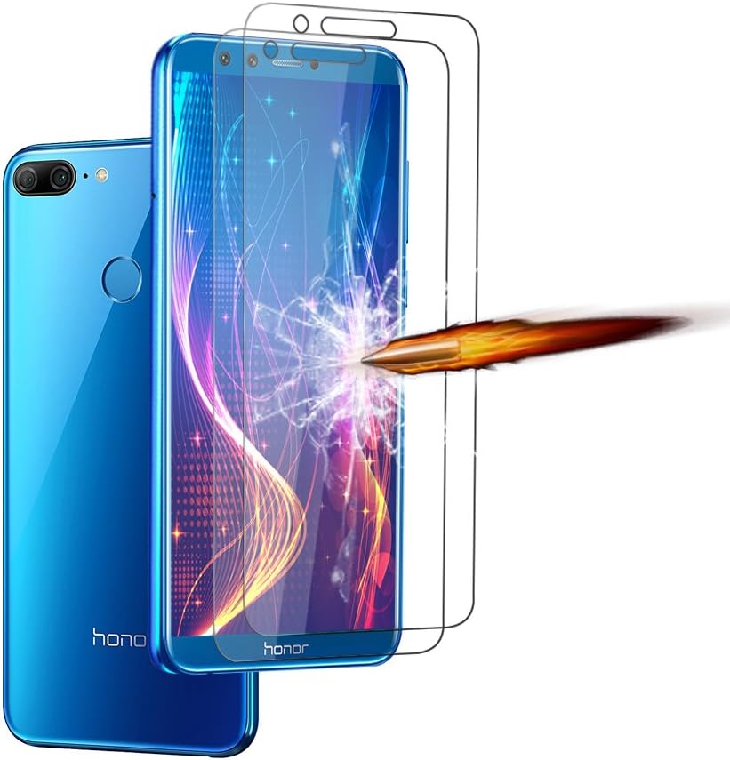EJBOTH 2x Huawei Honor 9 Lite Tempered Glass Screen Protectors, 2.5 D Premium Mobile Phone Protective Film Protector for, Oil-proof Anti-fingerprint High Definition Ultra-resistant with hardness 9H.