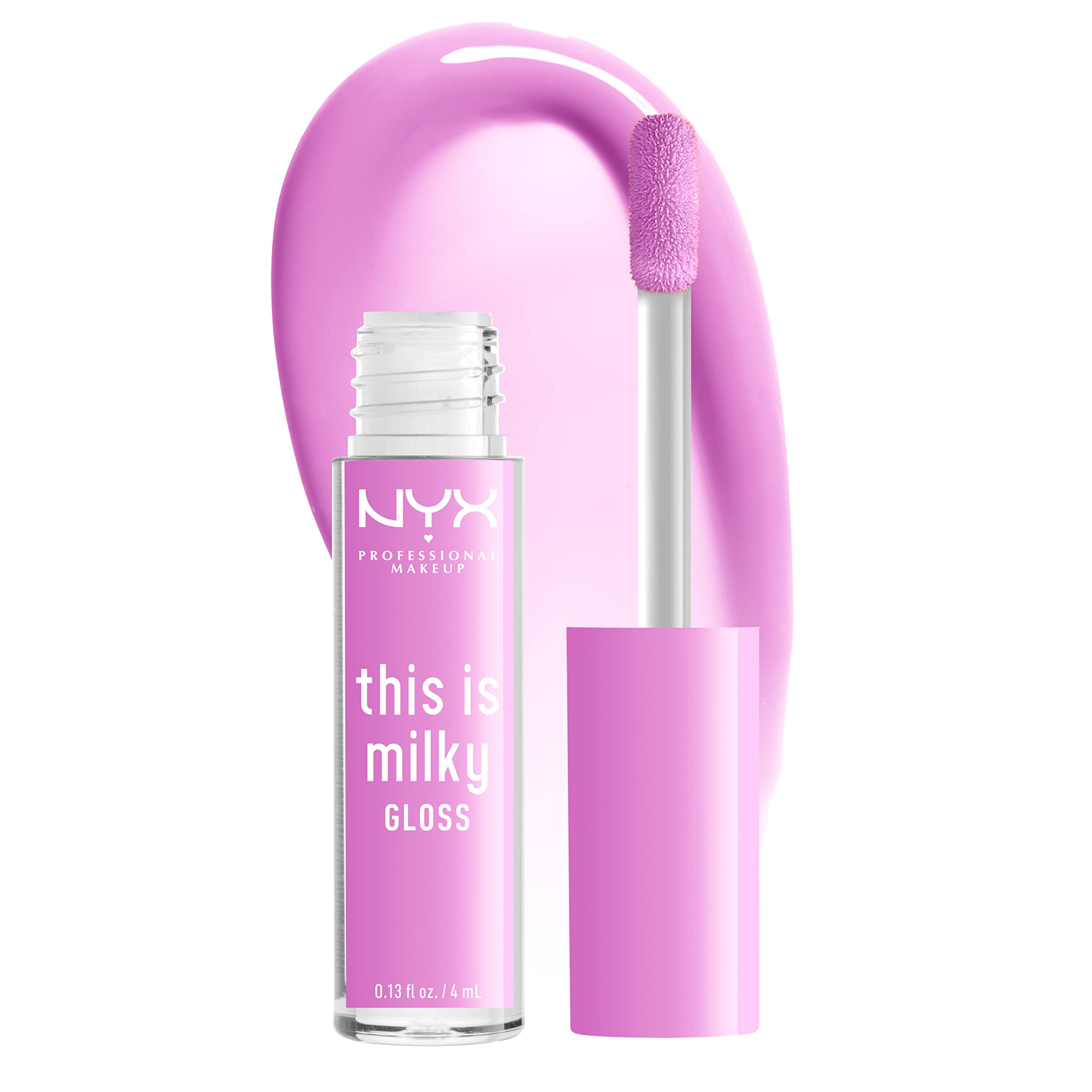 NYX PROFESSIONAL MAKEUP This Is Milky Gloss | Veganer Lipgloss, 12h Hydration | Milk The Coco (Schokoladenbraun) | Milchiger Glanz & Feuchtigkeit