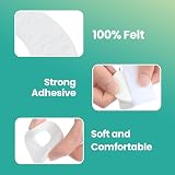 Welnove 42pcs Callus Pads Water-Resistant Self-Adhesive White Oval view 5