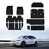 BASENOR 10PCS Tesla Model X Floor Mats 7-Seater All
