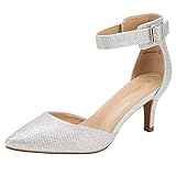 DREAM PAIRS Kitten Heel Low Heel for Women Closed
