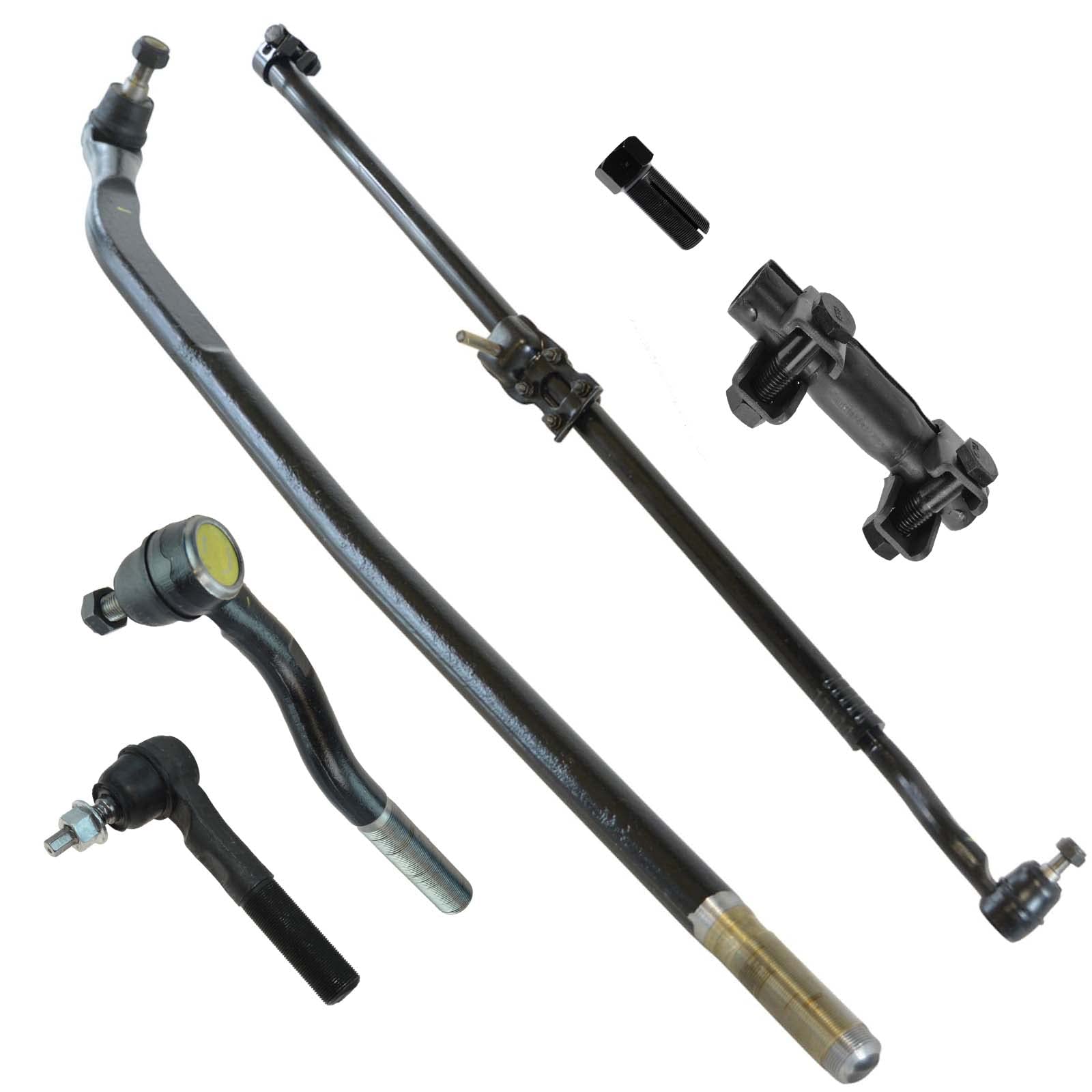 Photo 1 of ***MISSING PARTS***TRQ Front Tie Rod End Drag Link Adjuster Steering Kit Set 6pc for 2007-2017 Jeep Wrangler JK