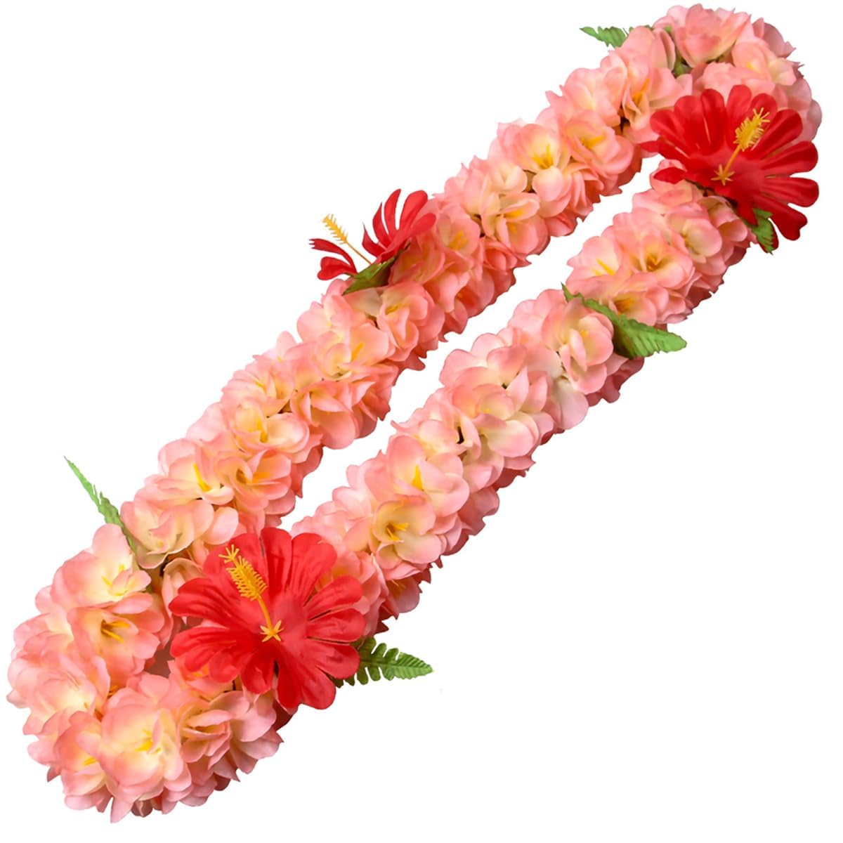 Photo 1 of 1PCS Luxury Necklaces Hawaiian Leis Tropical Flower Lei Graduation Hawaiian Lei Summer Beach Garland Thick Hawaii Luau Party Favors Decor Holiday Wedding Birthday Party Supplies (12,Hawaiian Leis)