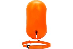 E-Onfoot Swim Buoy Open Water, Swimming Life-Saving Drift Bag for Open Water Swimmers, Highly Visible Buoy Float for Safe Swim Training