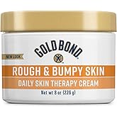 Gold Bond Rough & Bumpy Daily Skin Therapy Cream, 8 oz Cream With 7 Moisturizers & 3 Vitamins
