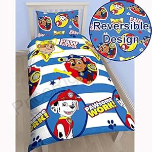 Amazon.com: Paw Patrol Pawsome Single/US Twin Duvet Cover