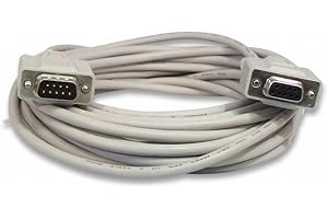 YCS Basics 25 Foot DB9 9 Pin Serial / RS232 Male/Female Extension Cable