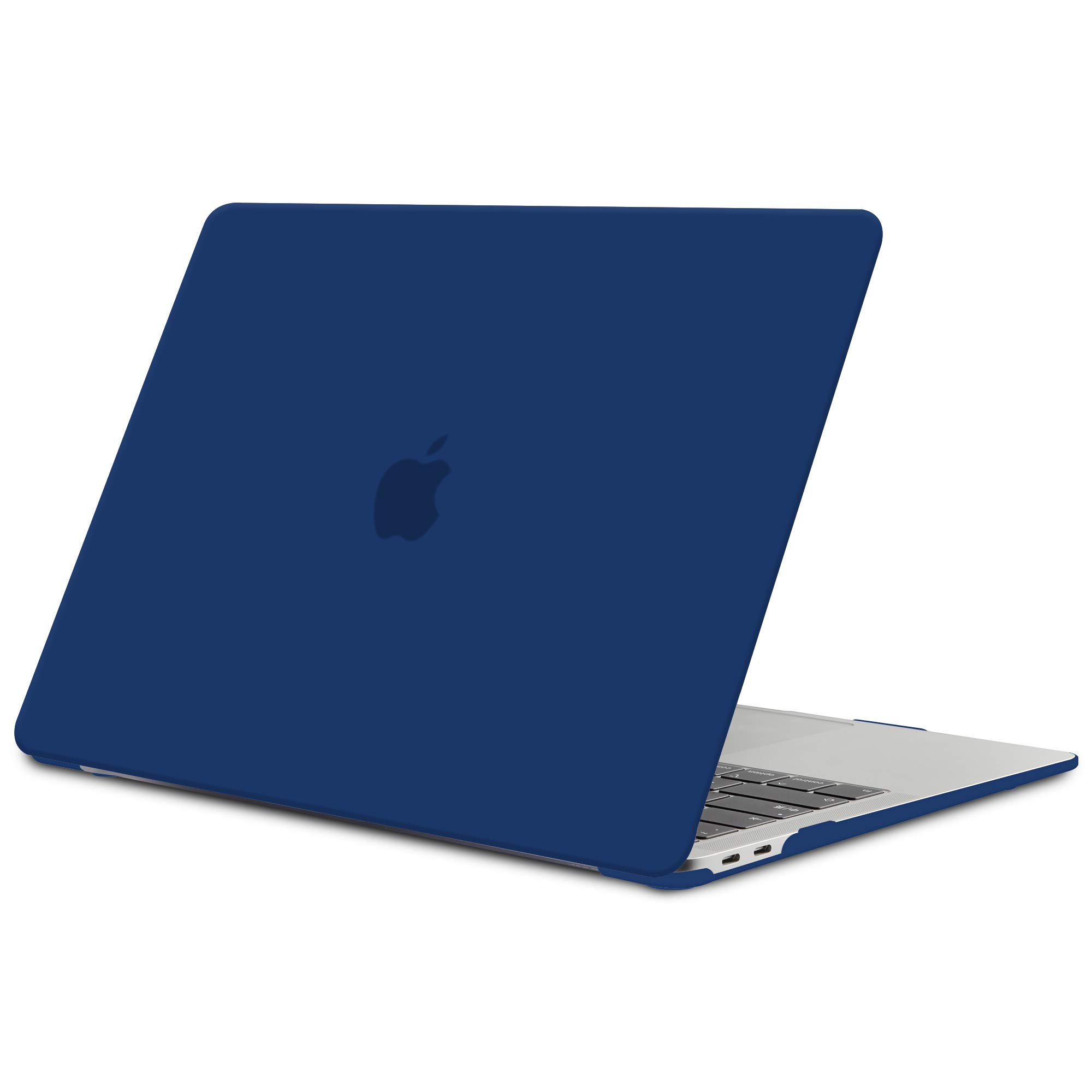 TECOOL Case compatible with MacBook Air M1 & MacBook Air 13 inch Retina 2020 2019 2018 (A2337 A2179 A1932), Plastic Snap On Hard Shell Cover, Navy Blue (Matte)