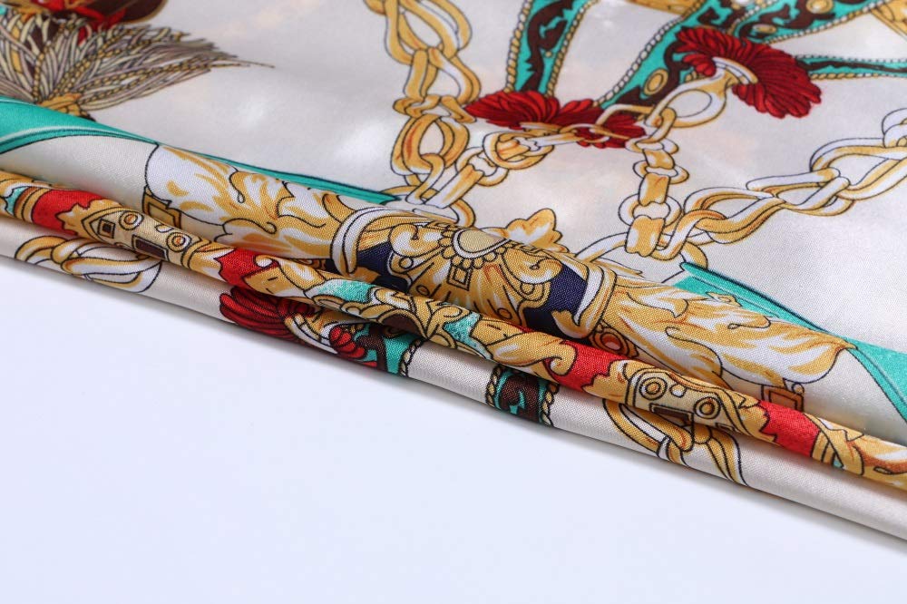2 PCS Silk Scarfs for Women Hair, Headscarf Satin Square Scarf for Hair Sleeping 35 x 35 inches 2 PCS Silk Scarfs for Women Hair, Headscarf Satin Square Scarf for Hair Sleeping 35 x 35 inches