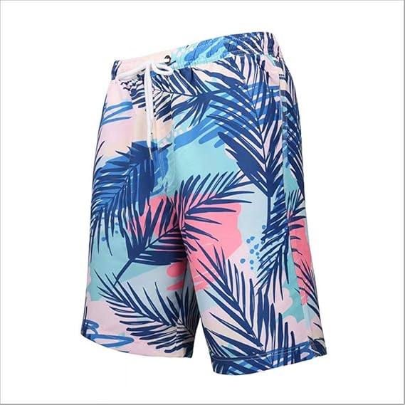 Amazon Kumi サーフパンツ メンズ 水着 海水パンツ ショート ビーチ 通気速乾 大きいサイズ S インナー付き 夏 M ブルー ショートパンツ 通販