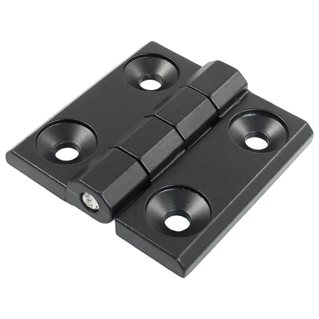 Sourcingmap 57mm X 57mm Countersunk Hole Aluminum Cabinet Ball Bearing Hinge Black