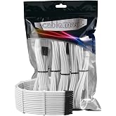 CableMod Pro ModMesh Sleeved 12VHPWR StealthSense Cable Extension Kit (White, 16-pin to Triple 8-pin)