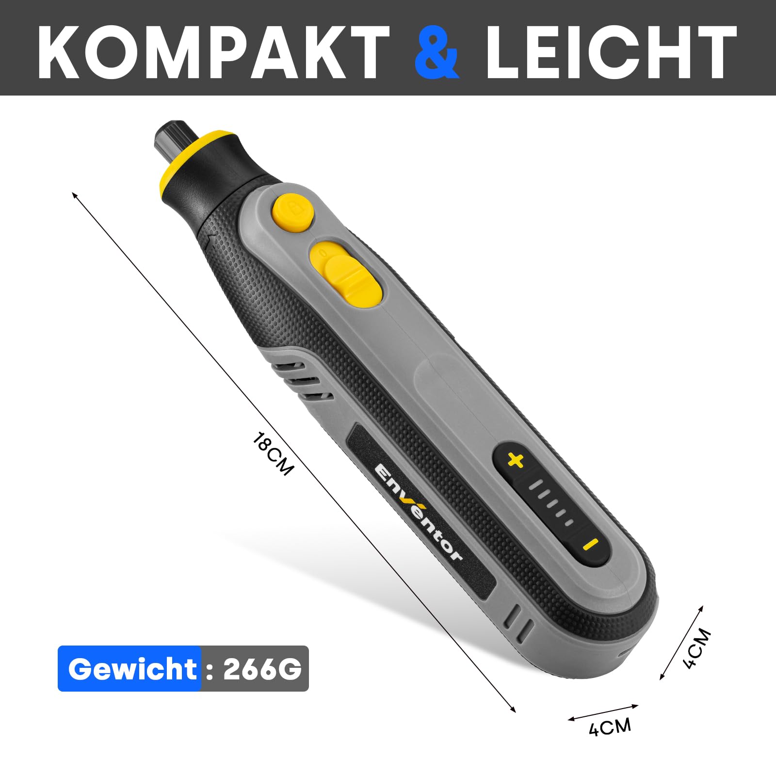 Enventor 4V Mini Multifunktionswerkzeug Akku, Rotationswerkzeug-Set, 5 Variable Geschwindigkeiten, 5000-25000 RPM, 104-tlg Zubehör zum Schnitzen, Schleifen, Polieren, Schneiden, Bohren 9
