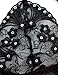 Buauty Womens Lace Babydoll Lingerie Deep V-Neck Spaghetti Strap Nightdress,Black,XXX-Large