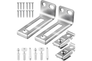 2 Pcs Bi Fold Door Hardware Set,Bi-Fold Closet Door Hardware Repair Kit, Louver Door Replacement Parts for Folding Pocket Acc