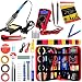Soldering Iron Kit - Soldering Iron 60 W Adjustable Temperature, Digital Multimeter, Wire Cutter, Stand,Soldering Iron Tip Set, Desoldering Pump, Solder Wick, Tweezers, Rosin, Wire - [110 V, US Plug]