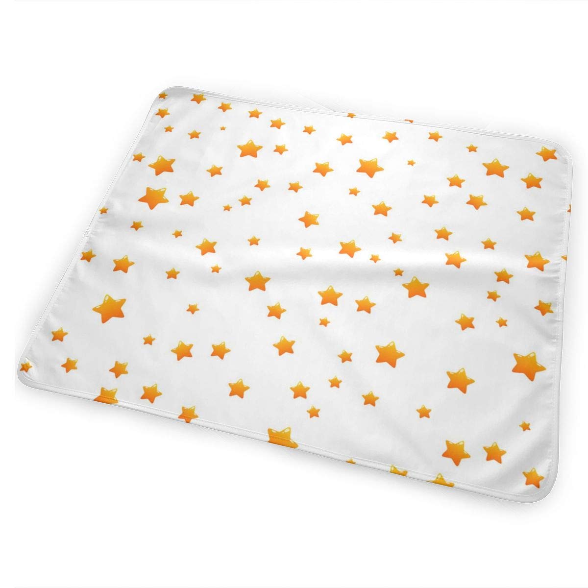 white and gold changing table