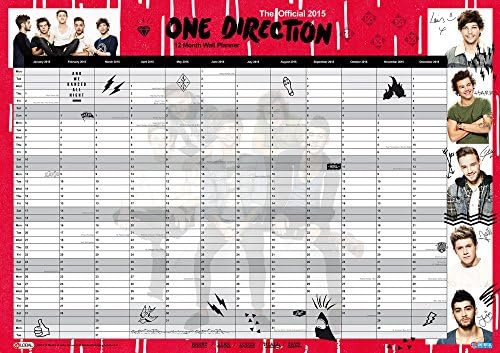 The Official One Direction 2015 A1 Wall Planner