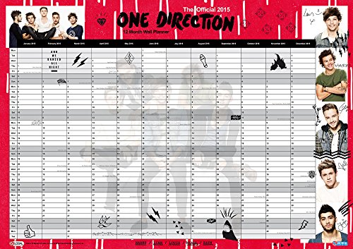 The Official One Direction 2015 A1 Wall Planner