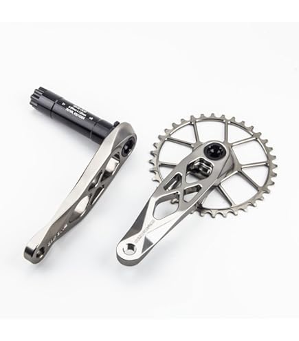 Amazon.com : Ultralight MTB Bike Crankset 165MM with 34T