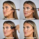 W7 Lift & Sculpt Cream Contour Kit - Highlighting & Contouring Palette view 2