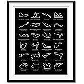 Custom Car Posters Formula Race Track Poster 2026 Circuits intended for Formula Racing Fans Gift Print Wall Art Handmade Décor: Portrait Black, 16x20 Satin Print (Unframed)