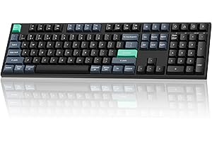 Keychron B36 2.4 GHz Wireless Bluetooth Keyboard Silent Typing 100% Full-Size Layout Launcher Support with Numeric Keypad Erg