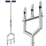Manual Push Core Aerator Lawn Tool: Semi-Assembled