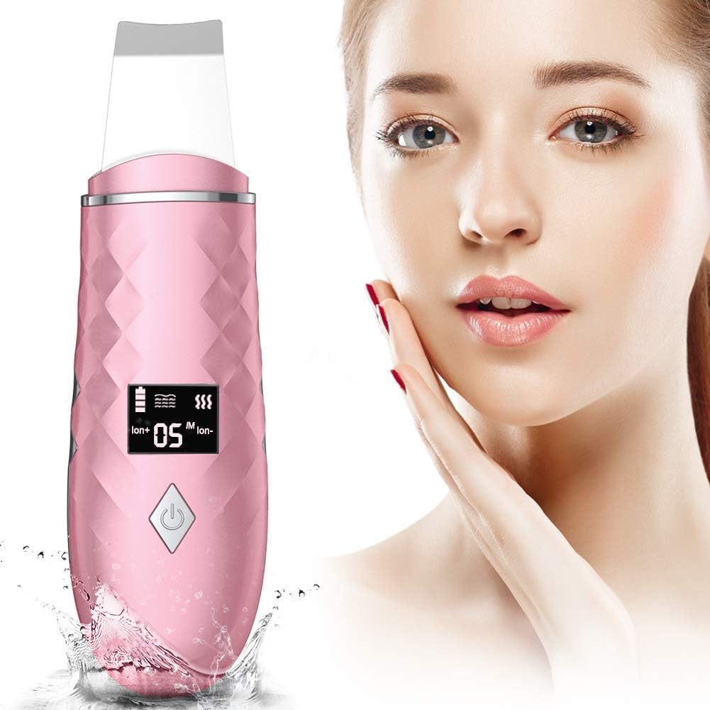 Ultrasonic Skin Scrubber,Face Scraper with 4 Cleaning Modes