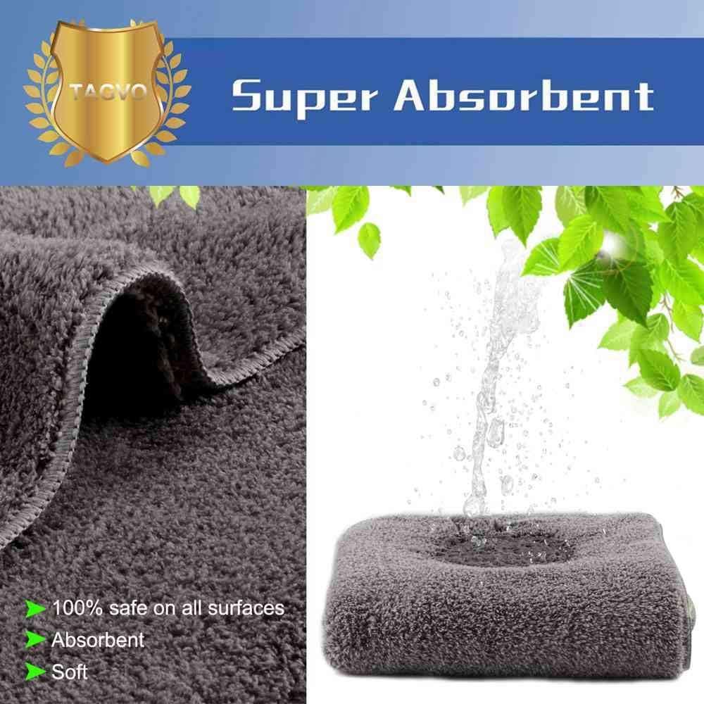 TAGVO Large Size Car Wash Mitt-Premium Chenille Microfiber Wash Glove and Microfiber Towels - Lint Free（2 Towels + 2 Mitts）: Automotive
