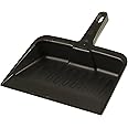Rubbermaid Commercial Products 12.25 Heavy-Duty Dust Pan Durable Plastic Charcoal Ideal for Industrial/Professional Debris Co