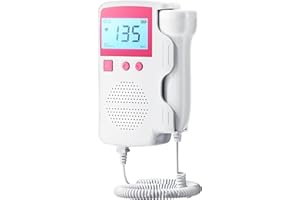 JUMTEY Fetal Heartbeat Doppler Pregnancy Accessories Portable Baby Monitor Heartbeat Bag Easy to Use at home-A21