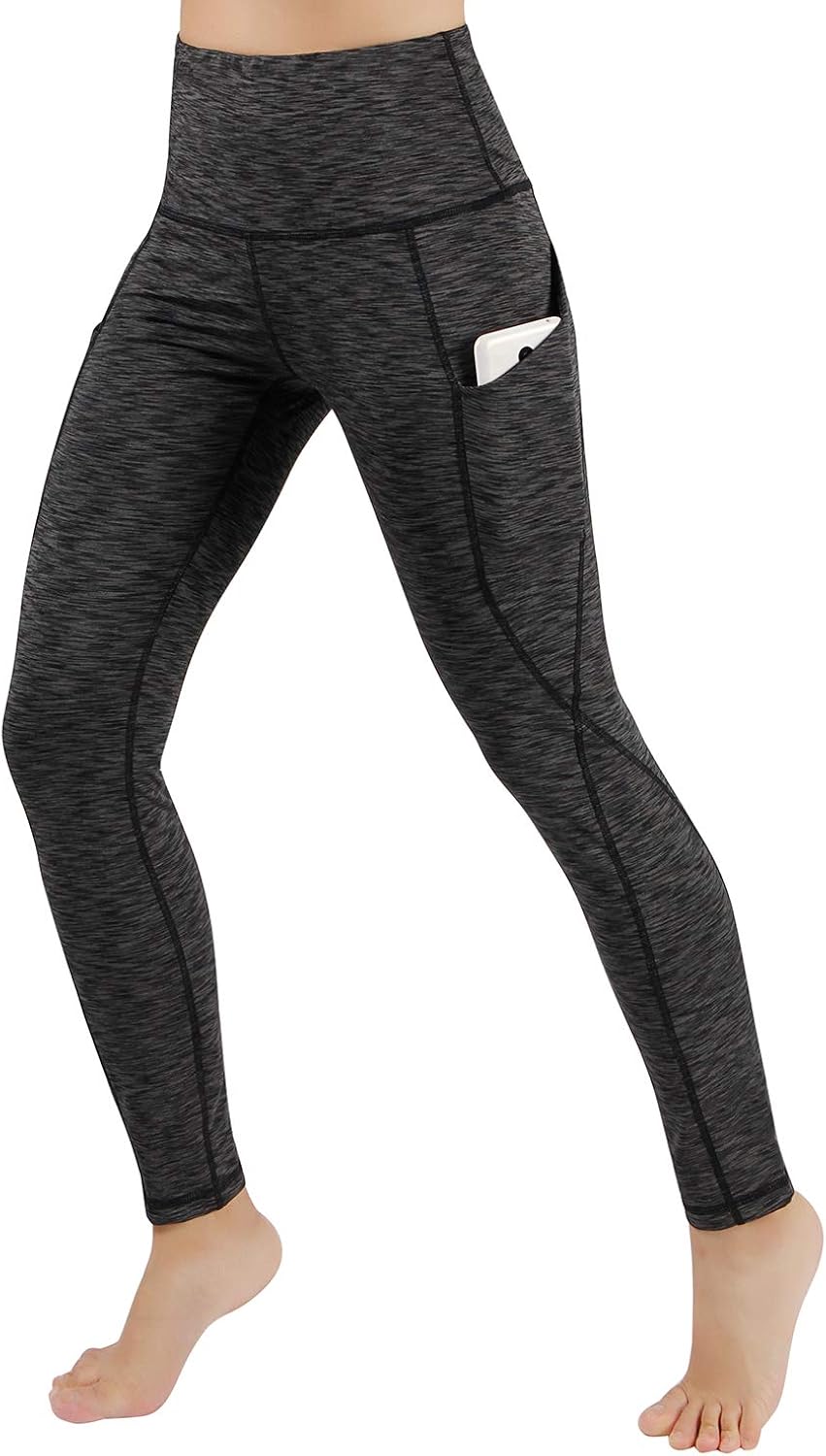 ODODOS Out Pocket High Waist Yoga Pants,Tummy Control,Pocket Workout Yoga Pant: Clothing