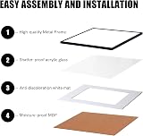 Hesmor A4 Aluminum Acrylic Picture Frame Black 8 x 12 Certificate Frame view 8
