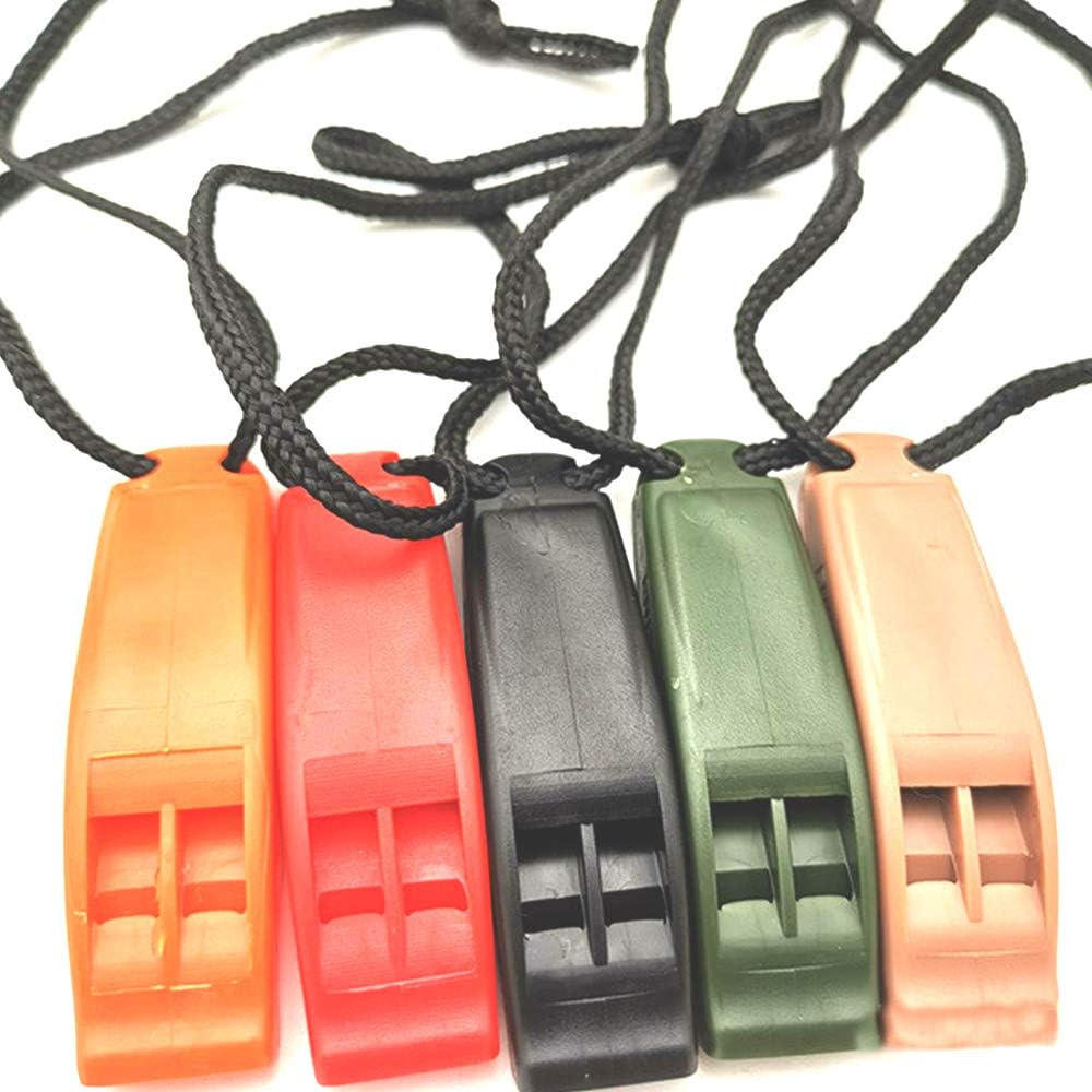 RiToEasysports Emergency Survival Whistle Led Light Compass Multi