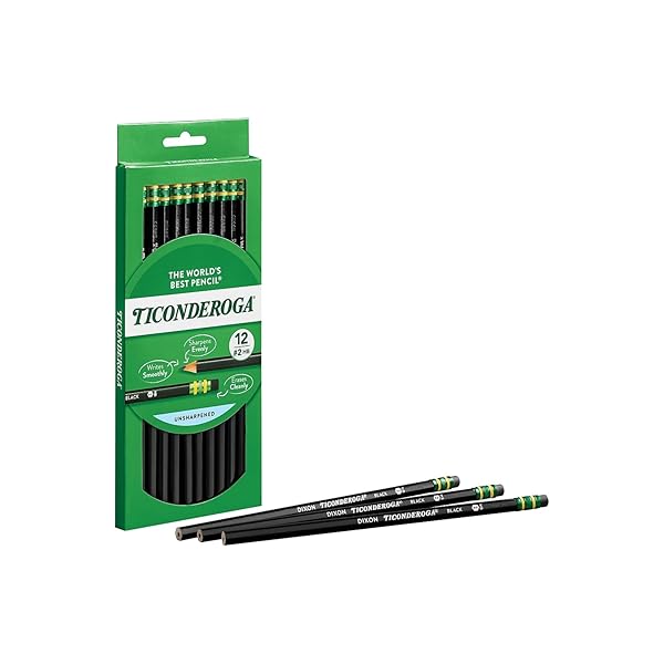 WOODCASE PENCIL, HB #2, BLACK, DOZEN